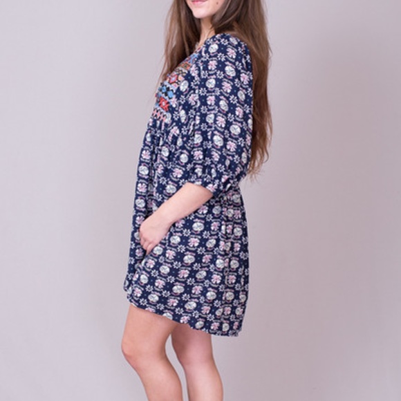 Babydoll Dress Tunic - Boho Tribal Aztec Print - Umgee Brand Size: Small (EUC) - Picture 5 of 5